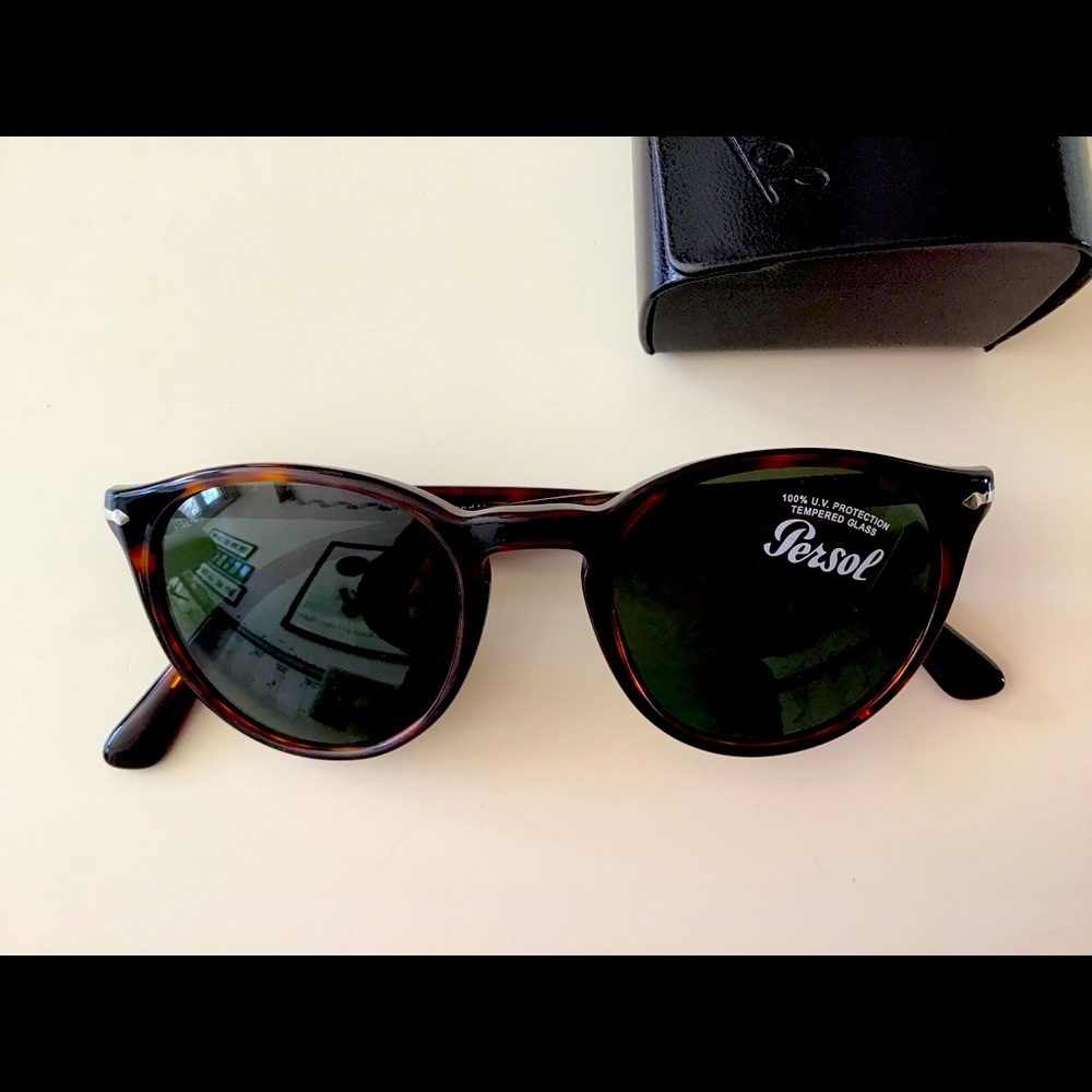 PERSOL brand new sunglasses P03152S Havana 49-20-145 NWT